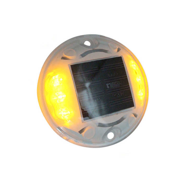 FCC Flashing Solar Road Stud Κίτρινο LED Σημάδια Πεζοδρόμου Απόσταση θέασης 1000m