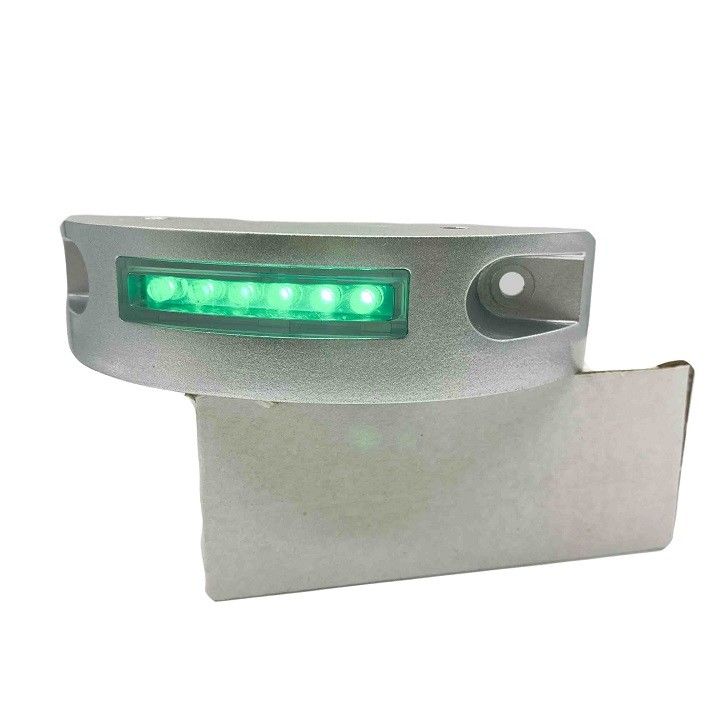 Κίτρινο LED Αλουμινίου Ηλιακό Δρόμος Stud Σχήμα μισής σελήνης Flashing LED Σημαντικά φώτα