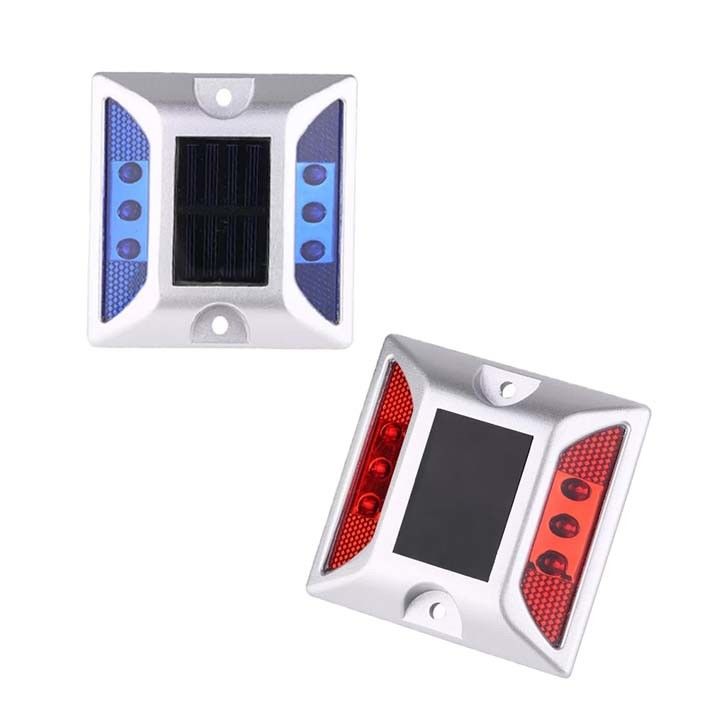 Αλουμινίου Γάτα Μάτια Flashing Ηλιακό LED Δρόμος Studs Γάτα Μάτια για την ασφάλεια της κυκλοφορίας