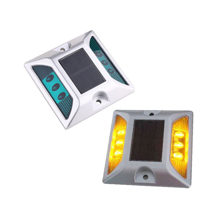 Αλουμινίου Γάτα Μάτια Flashing Ηλιακό LED Δρόμος Studs Γάτα Μάτια για την ασφάλεια της κυκλοφορίας