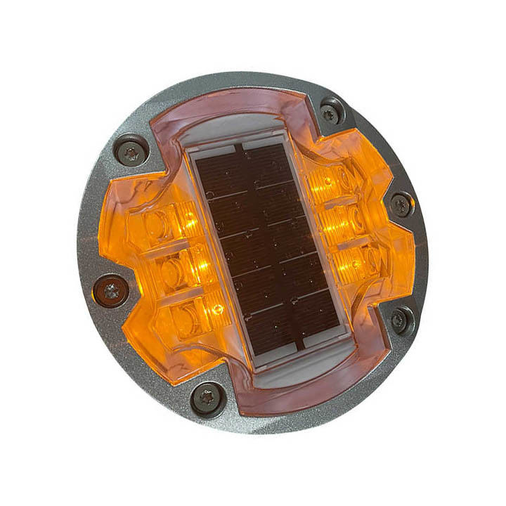 Ηλιακό Cat Eye Studs Αλουμινίου οδική αντανάκλαση IP68 LED οδόστρωμα οδική σήμανση φως