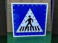 Υψηλής ορατότητας ηλιακά σήματα κυκλοφορίας Ηλιακή ενέργεια LED σήμα διέλευσης πεζών